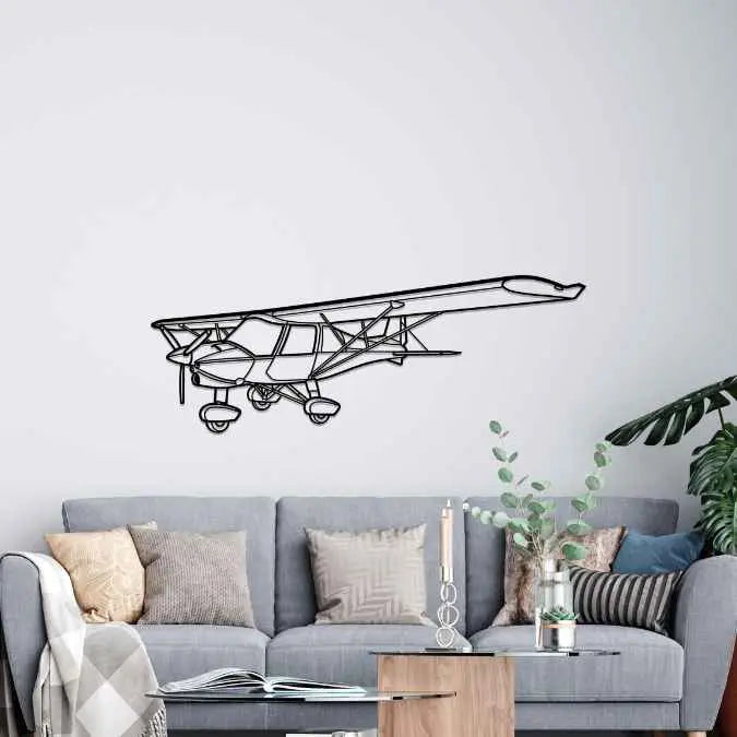 Décoration murale en métal - C42B Angle aircraftvibes