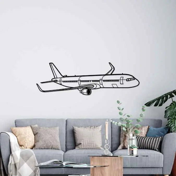 Décoration murale en métal - A321 Neo aircraftvibes