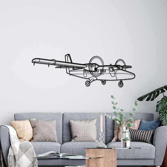 Décoration murale en métal - DHC-6 Twin aircraftvibes