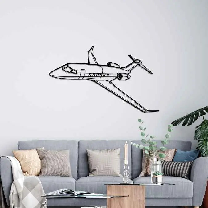 Décoration murale en métal - Challenger 350 aircraftvibes
