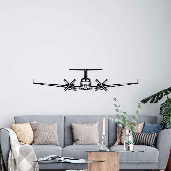 Décoration murale en métal - King Air aircraftvibes