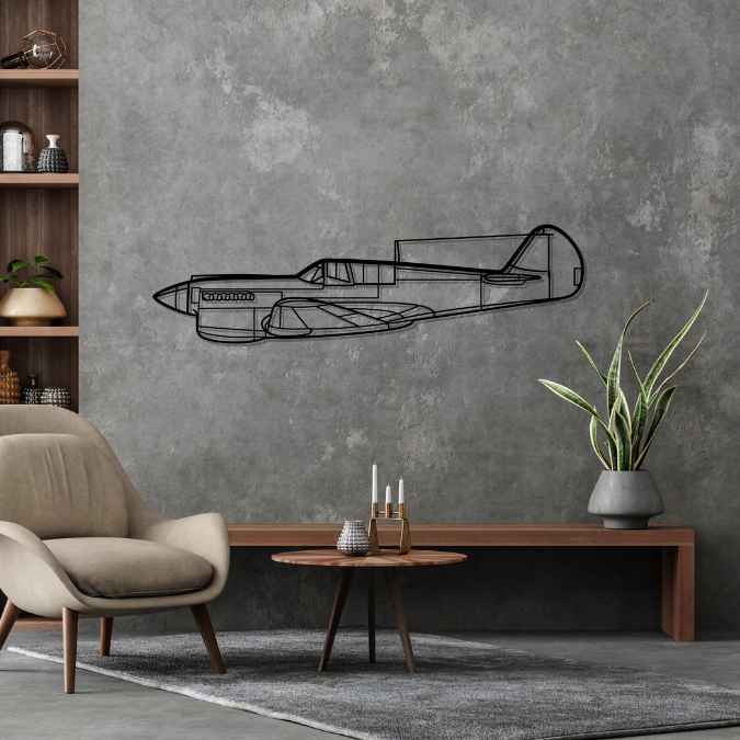 Décoration murale en métal - P-40 Warhawk aircraftvibes