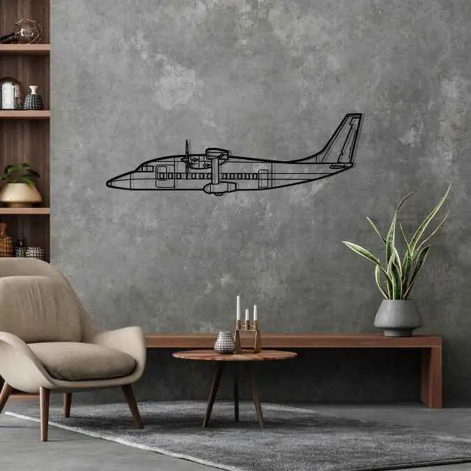 Décoration murale en métal - 360-200 Silhouette aircraftvibes
