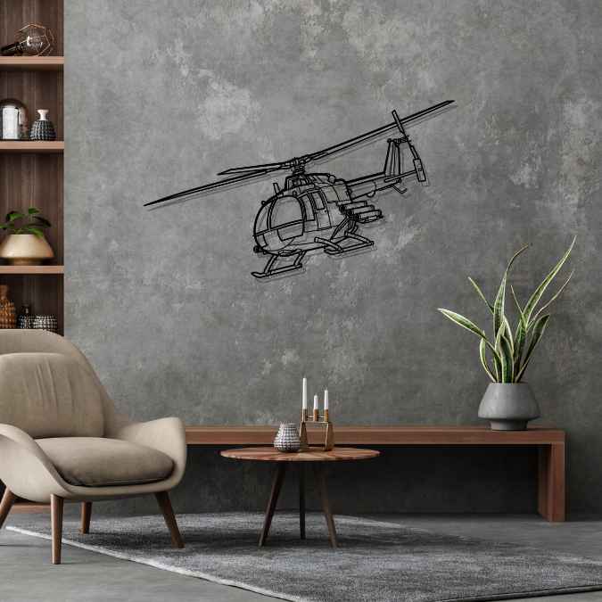 Décoration murale en métal - BO 105 aircraftvibes