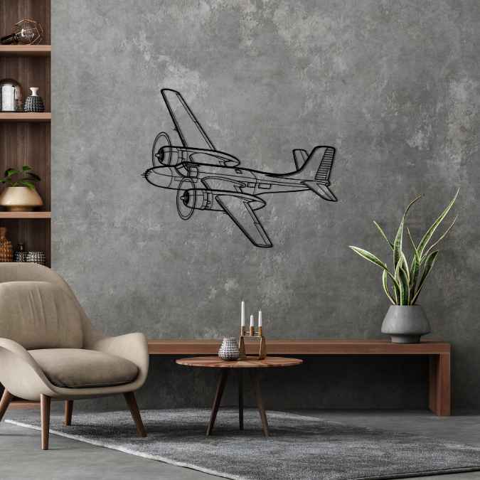 Décoration murale en métal - A-26 Invader aircraftvibes