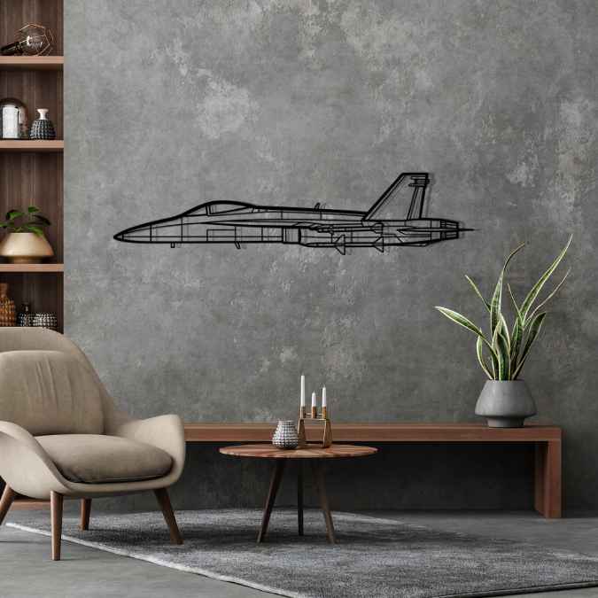 Décoration murale en métal - F/A18-A Hornet aircraftvibes