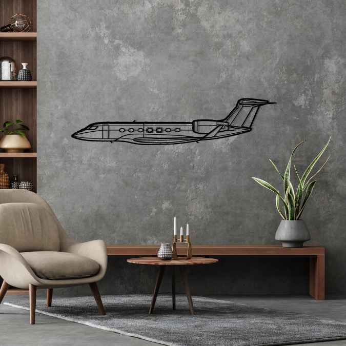 Décoration murale en métal - G600 Silhouette aircraftvibes