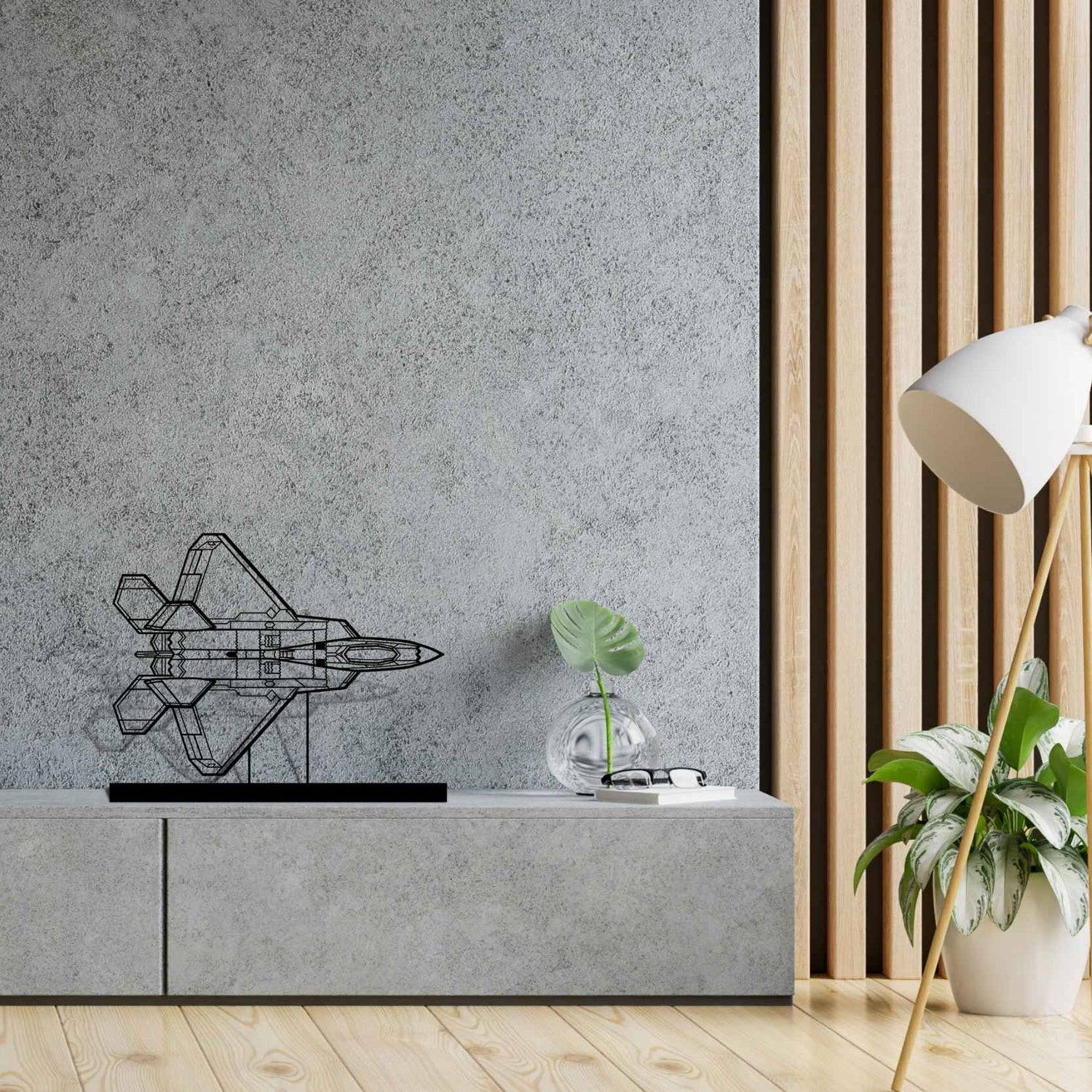 Décoration murale en métal - F-22 Raptor aircraftvibes