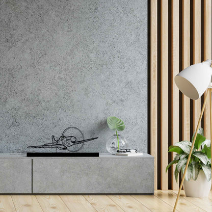 Décoration murale en métal - P-51 Mustang