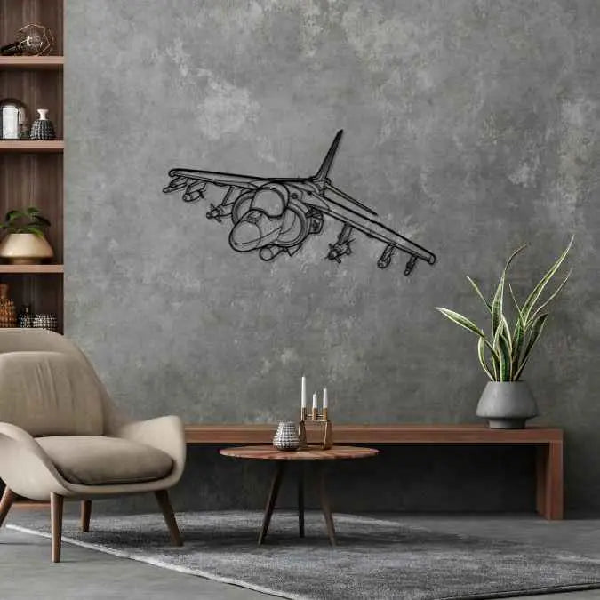 Décoration murale en métal - AV-8B Harrier aircraftvibes