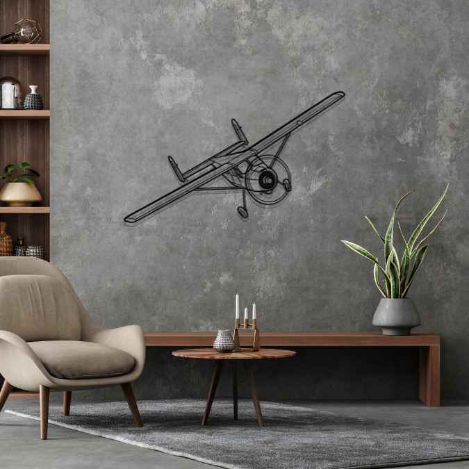 Décoration murale en métal - MH-1521 Broussard aircraftvibes