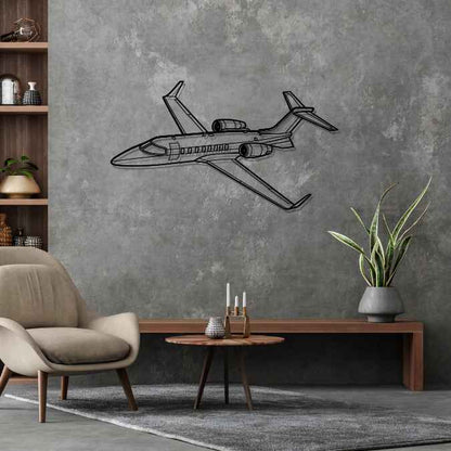 Décoration murale en métal - Learjet 45