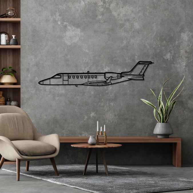 Décoration murale en métal - Learjet 75