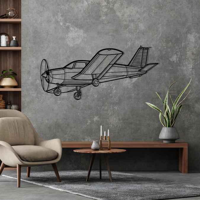 Décoration murale en métal - P28A Cherokee aircraftvibes