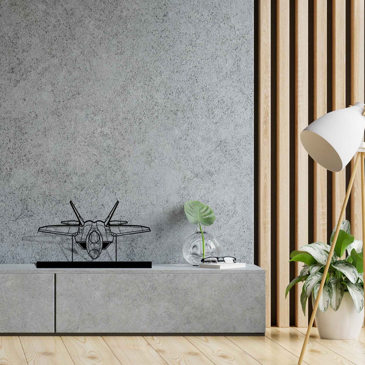 Décoration murale en métal - F-22 Raptor