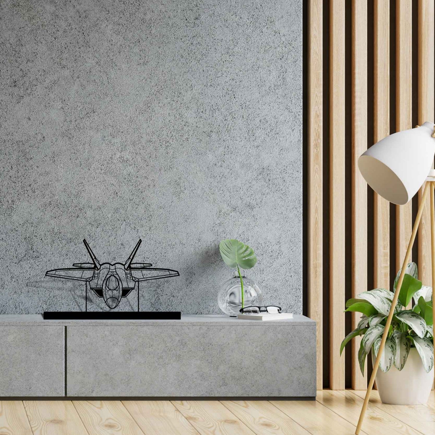 Décoration murale en métal - F-22 Raptor aircraftvibes