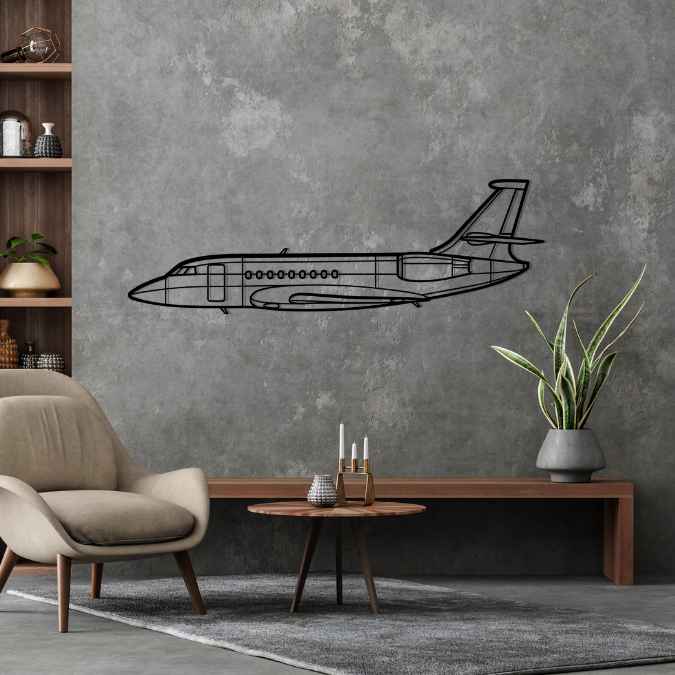 Décoration murale en métal - Falcon 2000EX aircraftvibes