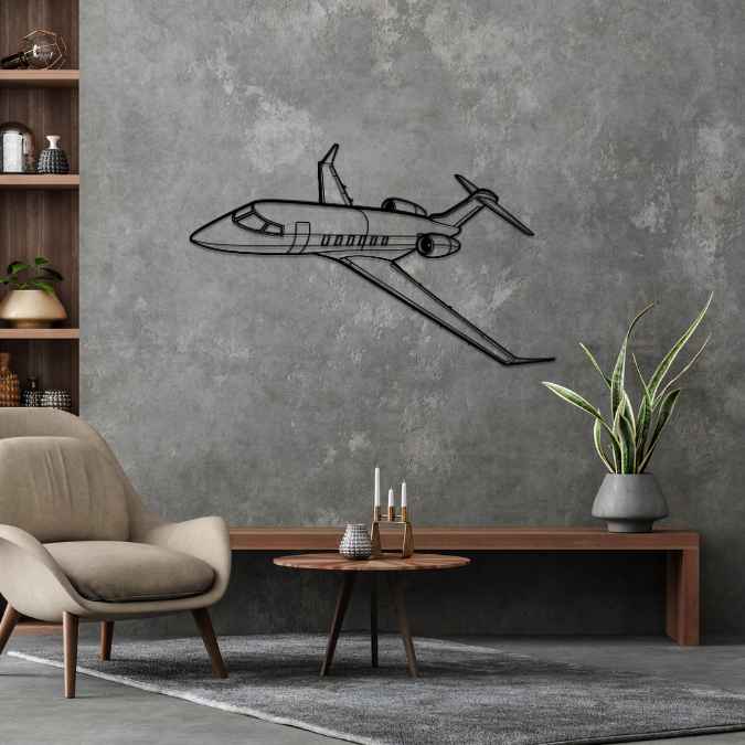 Décoration murale en métal - Challenger 350