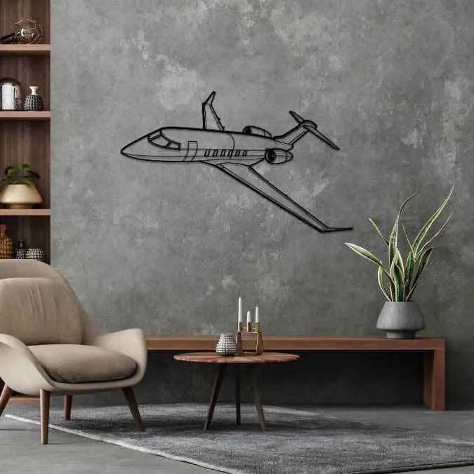 Décoration murale en métal - Challenger 350 aircraftvibes