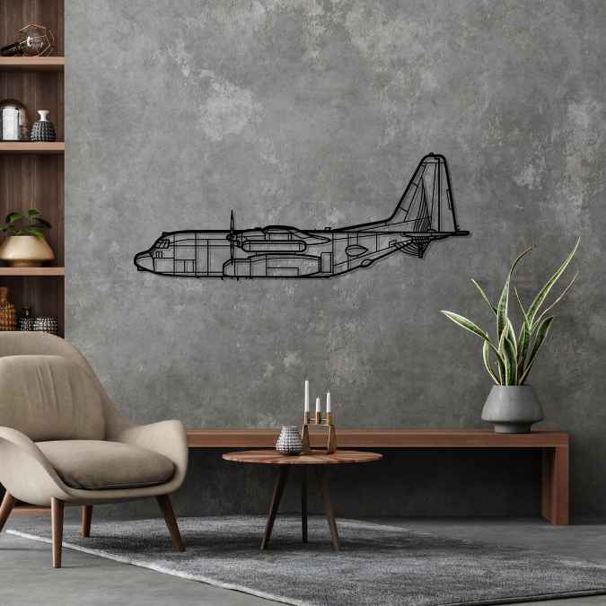 Décoration murale en métal - EC-130 Compass aircraftvibes