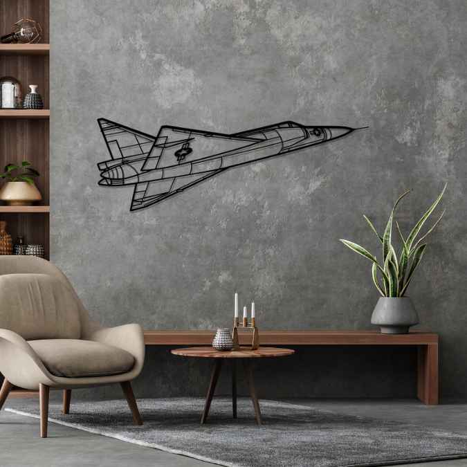 Décoration murale en métal - F-102A Delta aircraftvibes