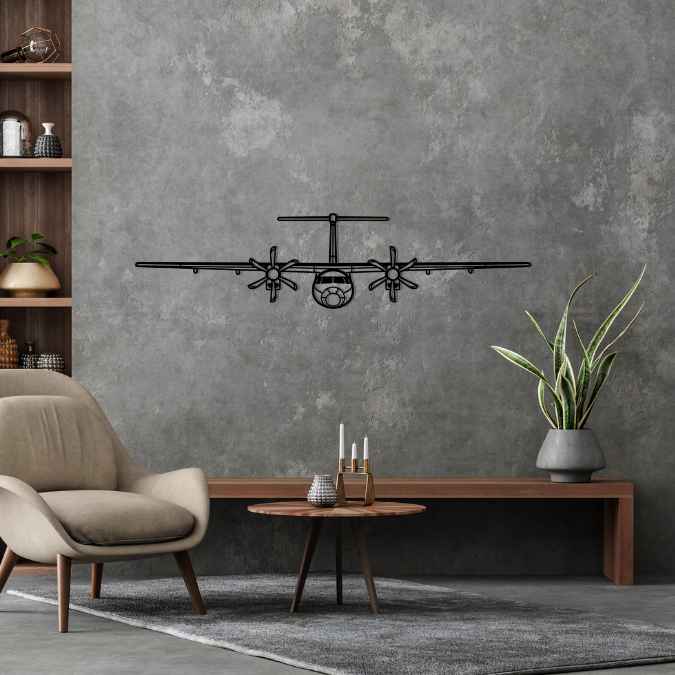Décoration murale en métal - Dash 8 aircraftvibes