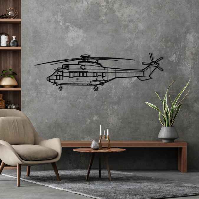 Décoration murale en métal - AS332 Super aircraftvibes