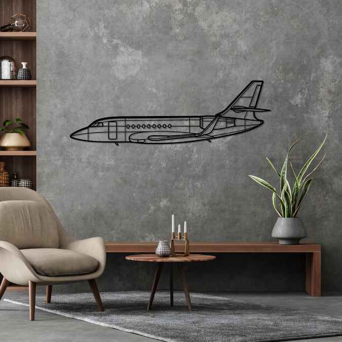 Décoration murale en métal - Falcon 2000LX aircraftvibes