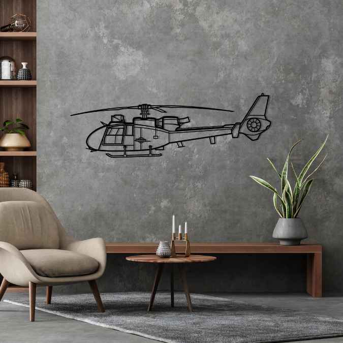 Décoration murale en métal - SA342M1 Gazelle aircraftvibes