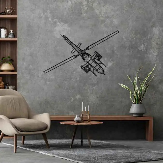 Décoration murale en métal - AH-1F Cobra aircraftvibes