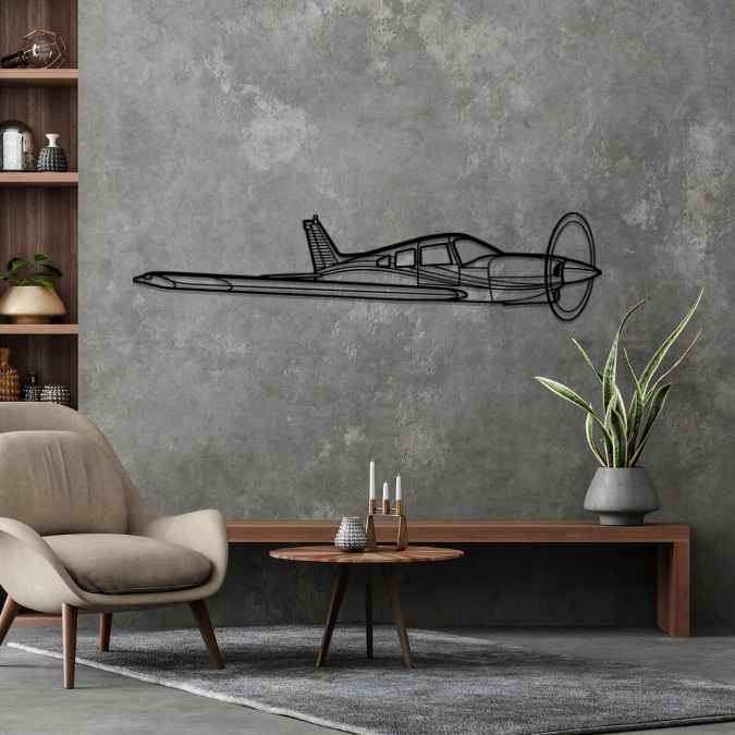 Décoration murale en métal - Turbo Arrow aircraftvibes