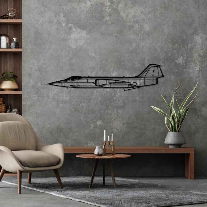 Décoration murale en métal - F-104G Starfighter aircraftvibes