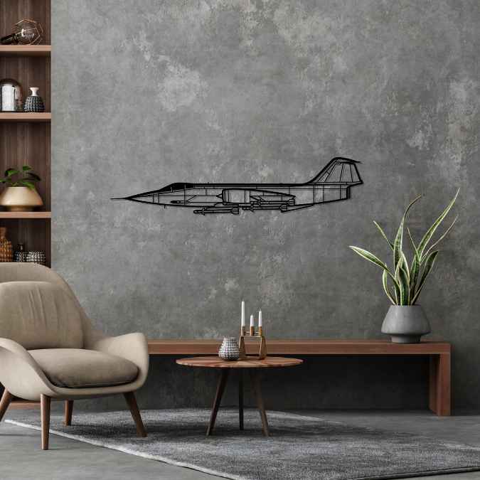 Décoration murale en métal - F-104S Starfighter aircraftvibes