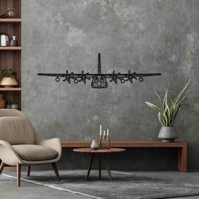 Décoration murale en métal - MC-130J Front aircraftvibes