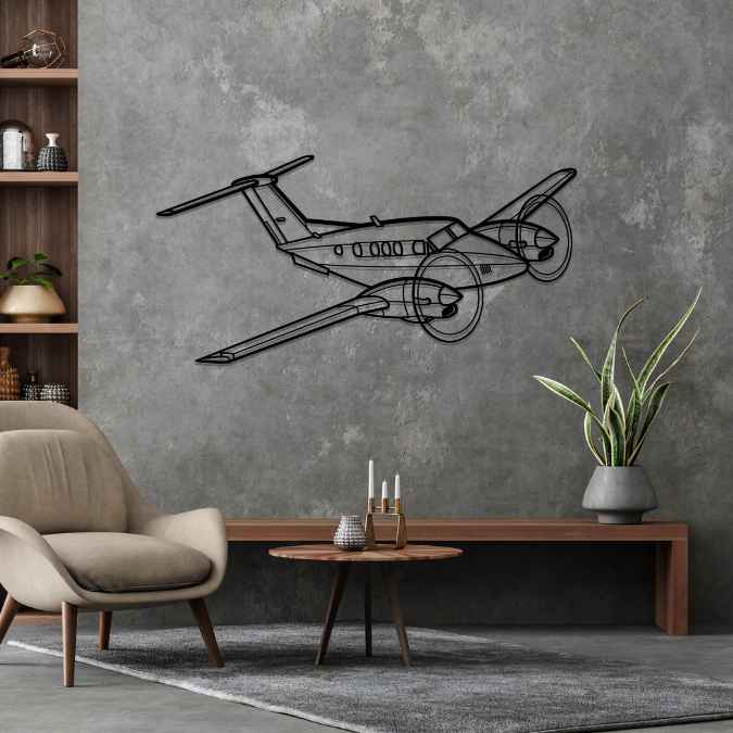 Décoration murale en métal - King Air aircraftvibes