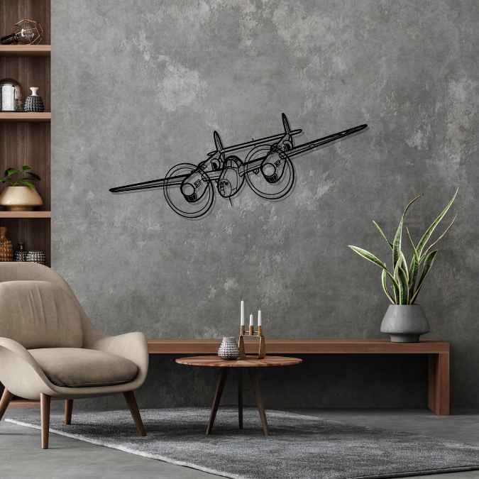 Décoration murale en métal - P-38J Lightning aircraftvibes