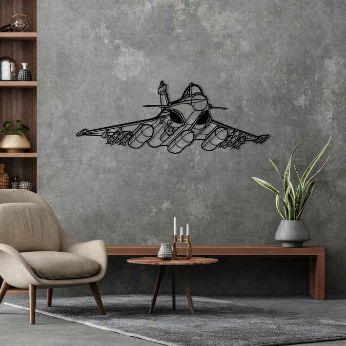 Décoration murale en métal - Rafale Angle