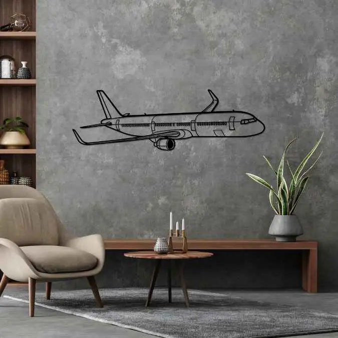 Décoration murale en métal - A321 Neo aircraftvibes