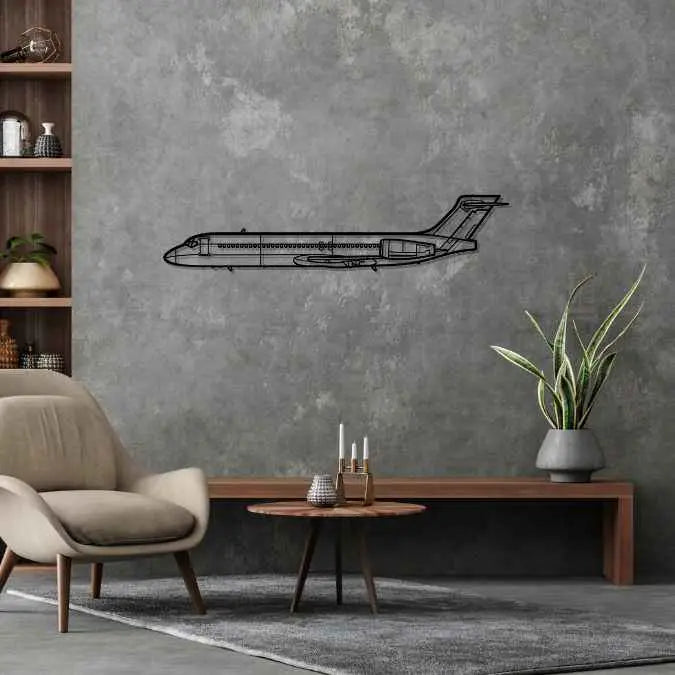 Décoration murale en métal - 717 Silhouette aircraftvibes