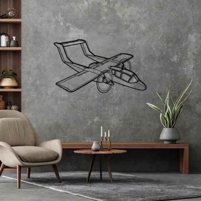 Décoration murale en métal - OV-10 Bronco aircraftvibes