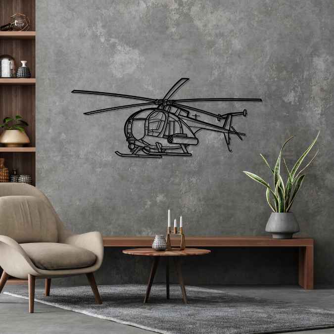 Décoration murale en métal - MH-6 Little