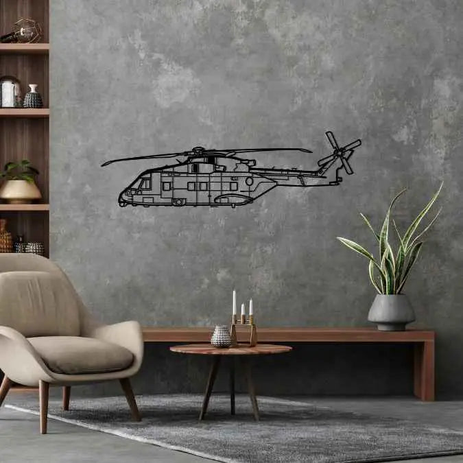 Décoration murale en métal - AW101 Merlin aircraftvibes