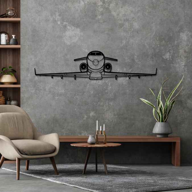 Décoration murale en métal - Challenger 300