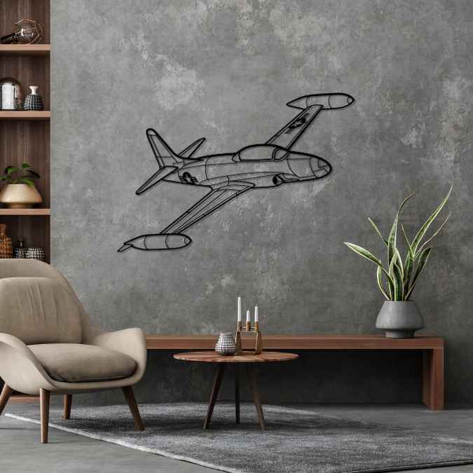 Décoration murale en métal - T-33 Shooting aircraftvibes