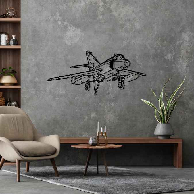 Décoration murale en métal - Super Étendard aircraftvibes