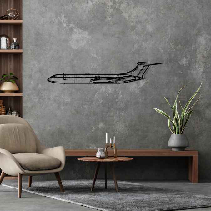 Décoration murale en métal - VC-10 Silhouette aircraftvibes