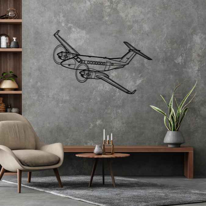 Décoration murale en métal - King Air aircraftvibes