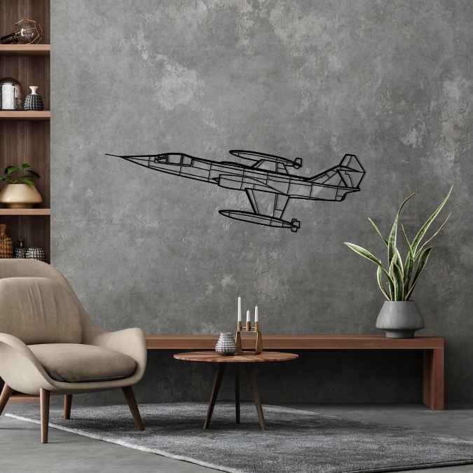 Décoration murale en métal - F-104G Starfighter