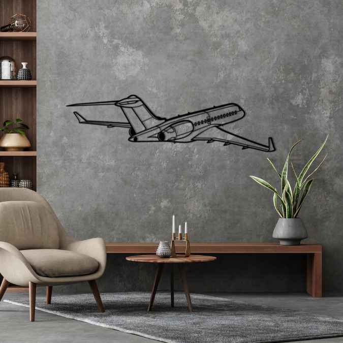 Décoration murale en métal - Global 6000 aircraftvibes