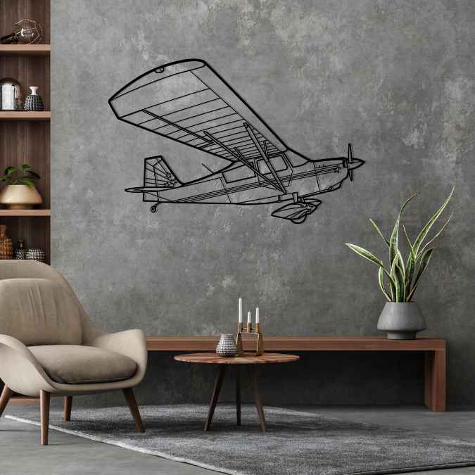 Décoration murale en métal - Citabria Angle aircraftvibes